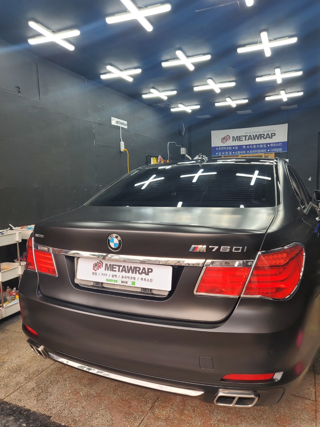 광주 서구 / 랩핑 / 에이버리 사틴 블랙 / BMW / 7시리즈