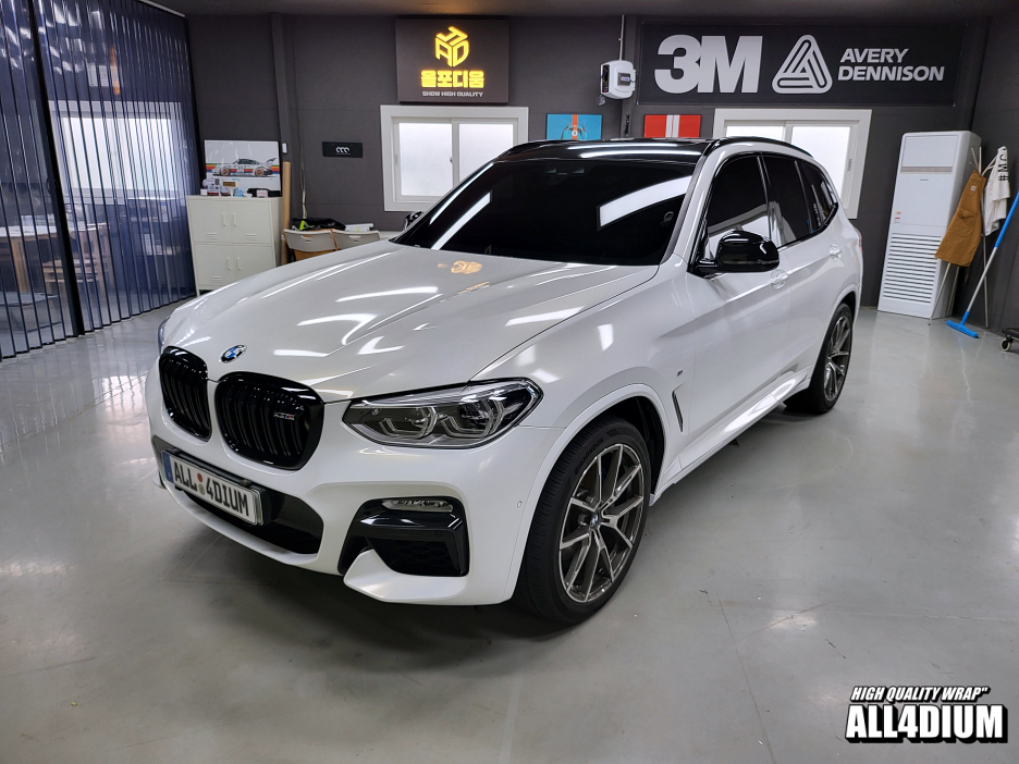 아산 음봉면 / 랩핑 / 3M 화이트 골드 스파클 / BMW / X3