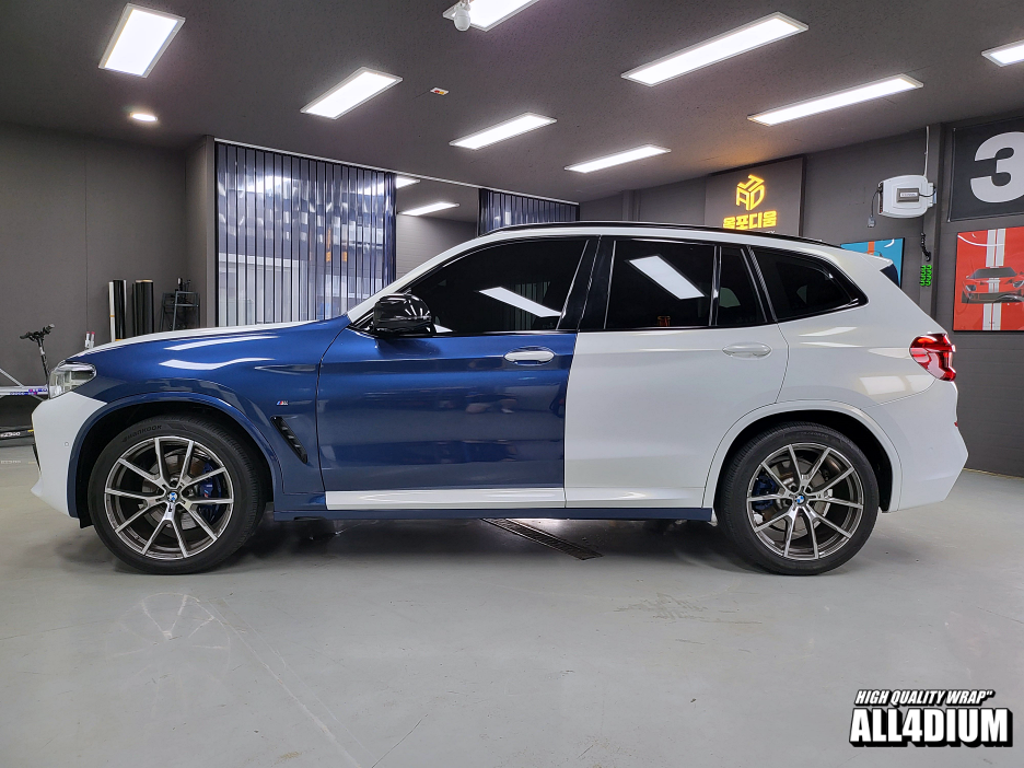 아산 음봉면 / 랩핑 / 3M 화이트 골드 스파클 / BMW / X3
