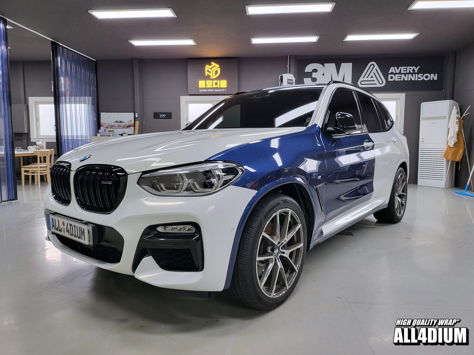 아산 음봉면 / 랩핑 / 3M 화이트 골드 스파클 / BMW / X3