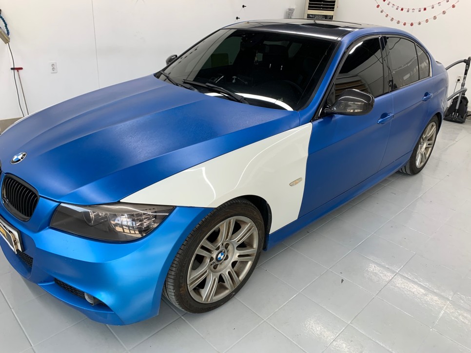 화성 향남읍 / 사틴 뱀파이어레드 전체랩핑(3M) / BMW / 3시리즈