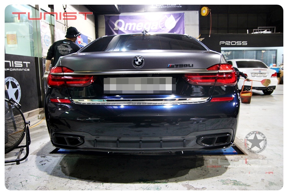 안산 상록구 / 흡기/배기 / BMW G70 M760I 커스텀 듀얼배기 중간 소음기 직관 배기튜닝 합법적인 배기튜닝 구조변경 완료 / BMW / 7시리즈