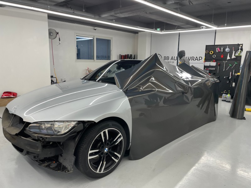 화성 향남읍 / 프리즈마틱 그레이 전체랩핑(에이버리) / BMW / 3시리즈 328i 컨버터블