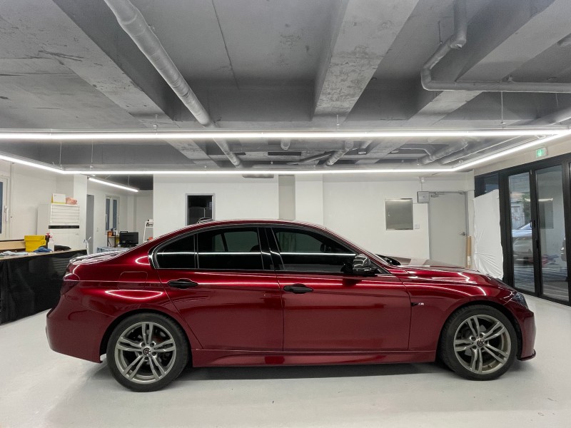 화성 향남읍 / 메탈레드 고광택 리쿼드 전체랩핑(AX) / BMW / 3시리즈