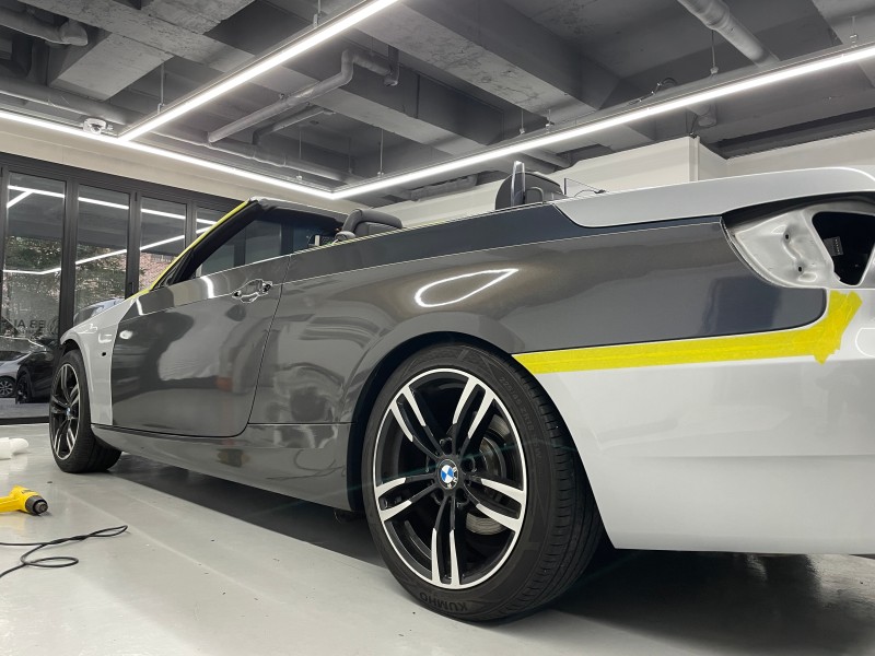 화성 향남읍 / 프리즈마틱 그레이 전체랩핑(에이버리) / BMW / 3시리즈 328i 컨버터블