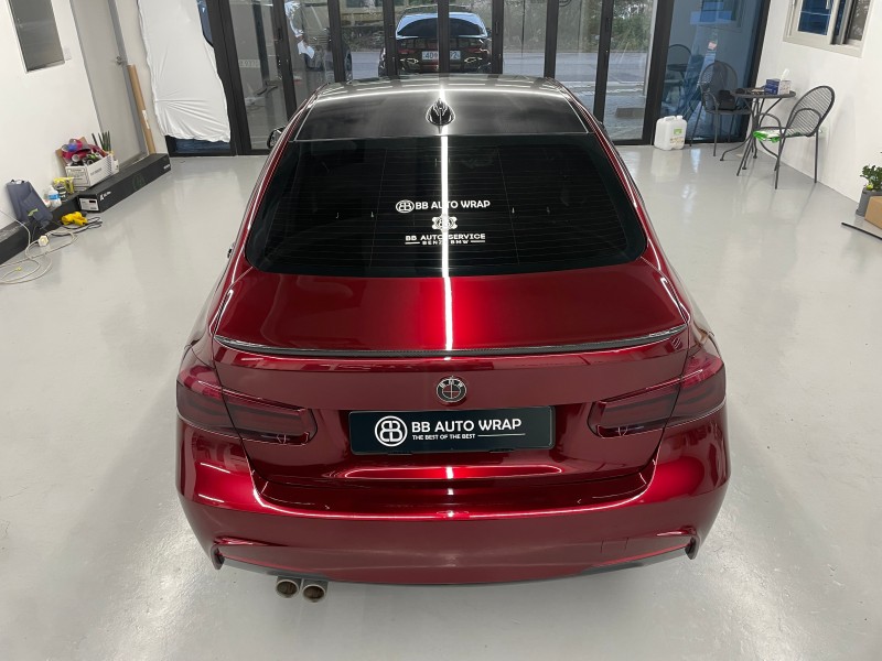 화성 향남읍 / 메탈레드 고광택 리쿼드 전체랩핑(AX) / BMW / 3시리즈