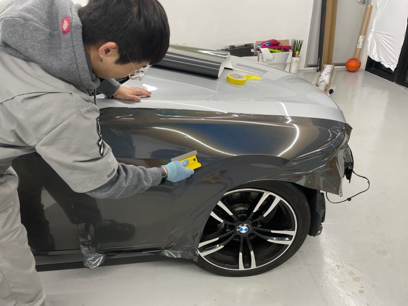 화성 향남읍 / 프리즈마틱 그레이 전체랩핑(에이버리) / BMW / 3시리즈 328i 컨버터블