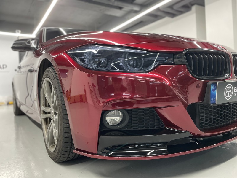 화성 향남읍 / 메탈레드 고광택 리쿼드 전체랩핑(AX) / BMW / 3시리즈