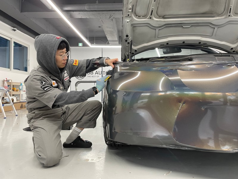 화성 향남읍 / 프리즈마틱 그레이 전체랩핑(에이버리) / BMW / 3시리즈 328i 컨버터블