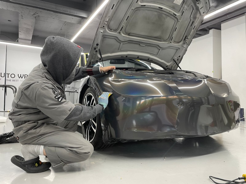 화성 향남읍 / 프리즈마틱 그레이 전체랩핑(에이버리) / BMW / 3시리즈 328i 컨버터블