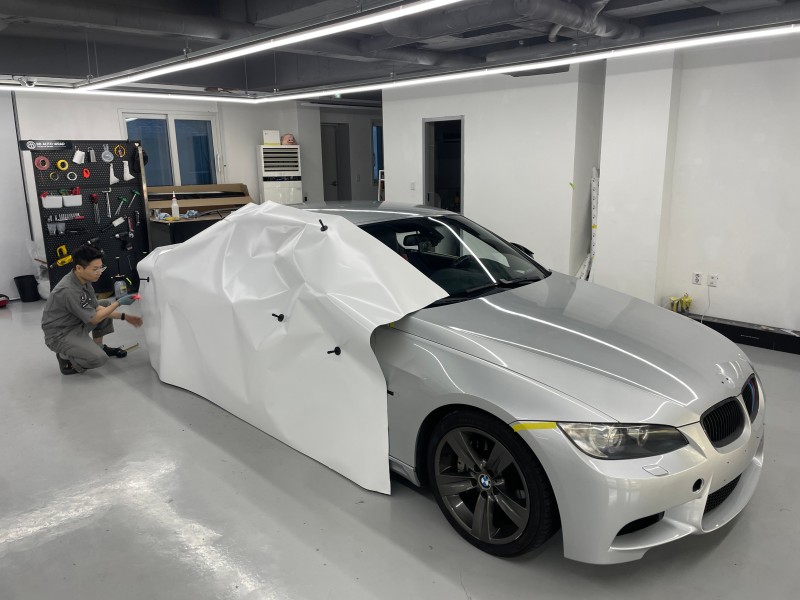 화성 향남읍 / 사틴화이트 전체랩핑 / BMW / 3시리즈 (335i)