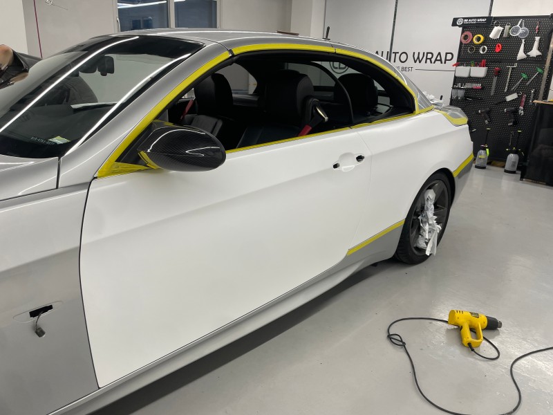 화성 향남읍 / 사틴화이트 전체랩핑 / BMW / 3시리즈 (335i)