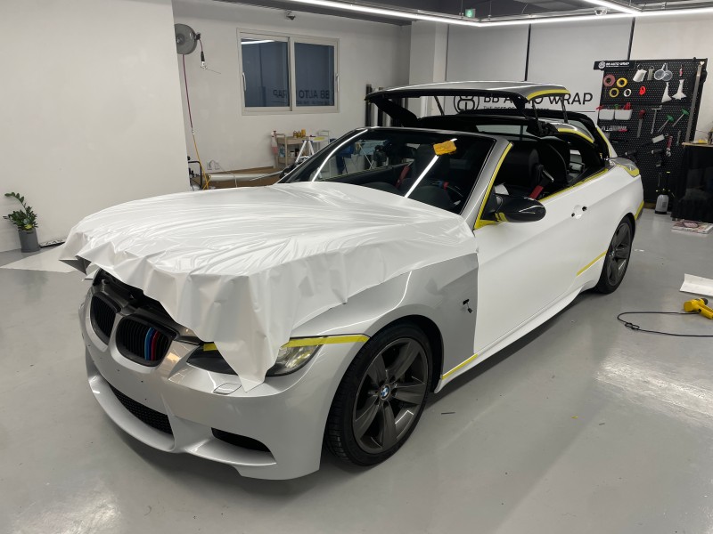 화성 향남읍 / 사틴화이트 전체랩핑 / BMW / 3시리즈 (335i)