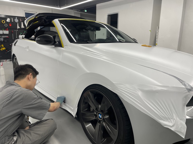화성 향남읍 / 사틴화이트 전체랩핑 / BMW / 3시리즈 (335i)