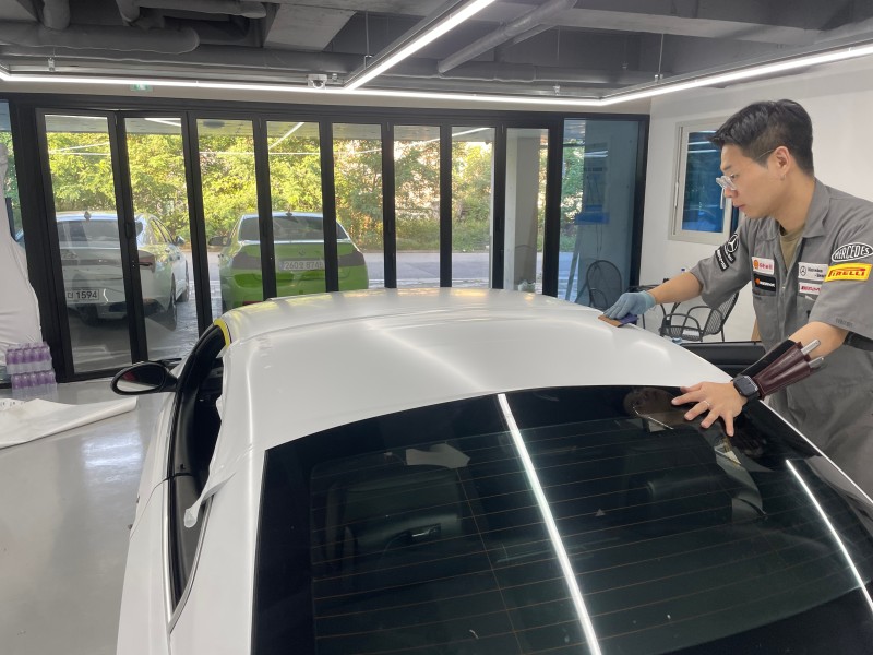 화성 향남읍 / 사틴화이트 전체랩핑 / BMW / 3시리즈 (335i)