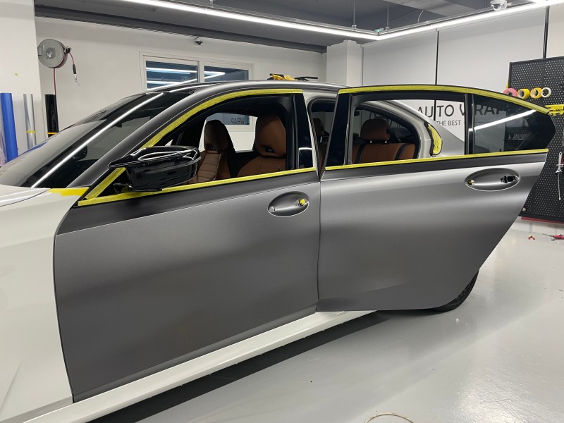 화성 향남읍 / 사틴다크그레이 전체랩핑(3m) / BMW / 3시리즈