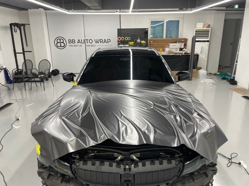 화성 향남읍 / 사틴다크그레이 전체랩핑(3m) / BMW / 3시리즈