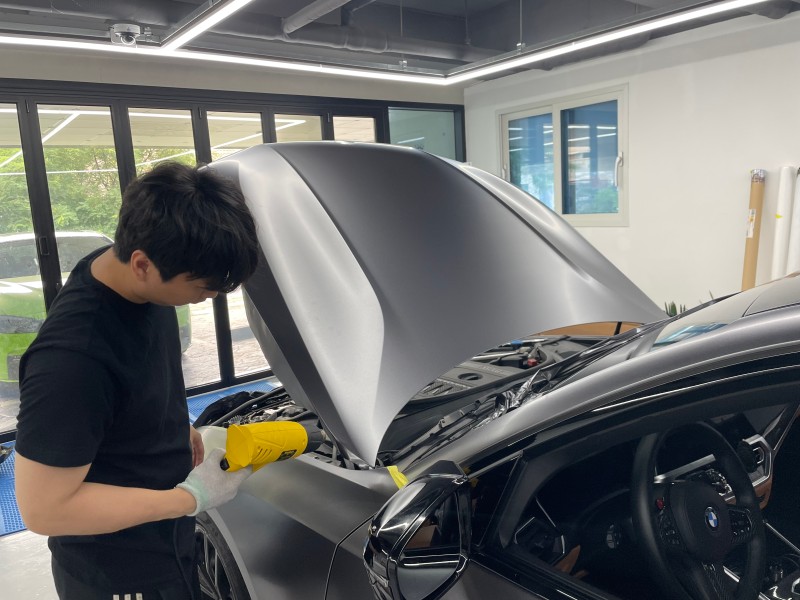 화성 향남읍 / 사틴다크그레이 전체랩핑(3m) / BMW / 3시리즈
