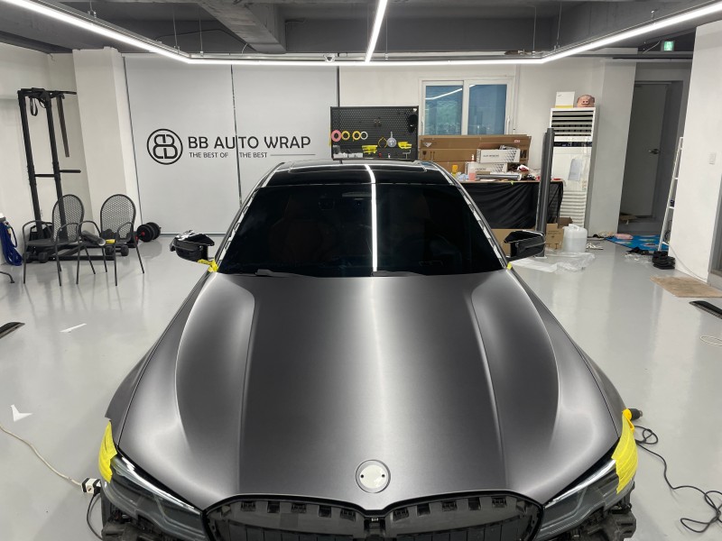 화성 향남읍 / 사틴다크그레이 전체랩핑(3m) / BMW / 3시리즈