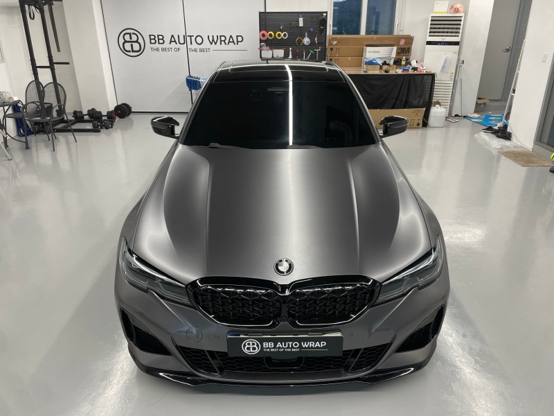 화성 향남읍 / 사틴다크그레이 전체랩핑(3m) / BMW / 3시리즈