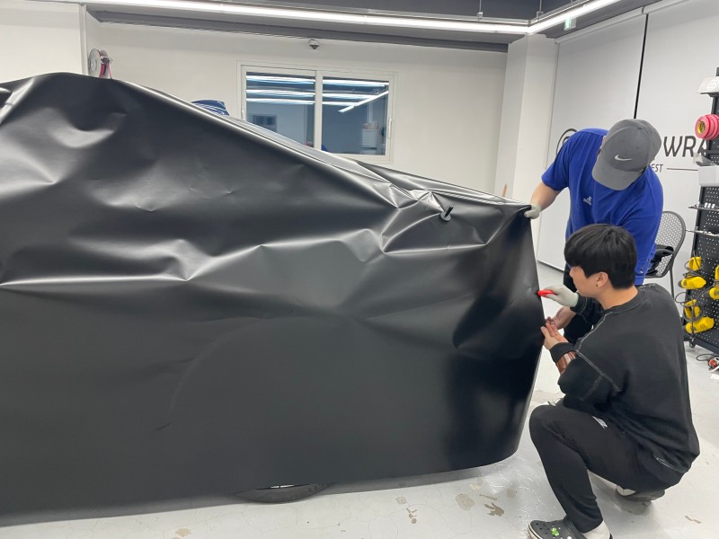 화성 향남읍 / 사틴블랙(에이버리) 전체랩핑 / BMW / 5시리즈