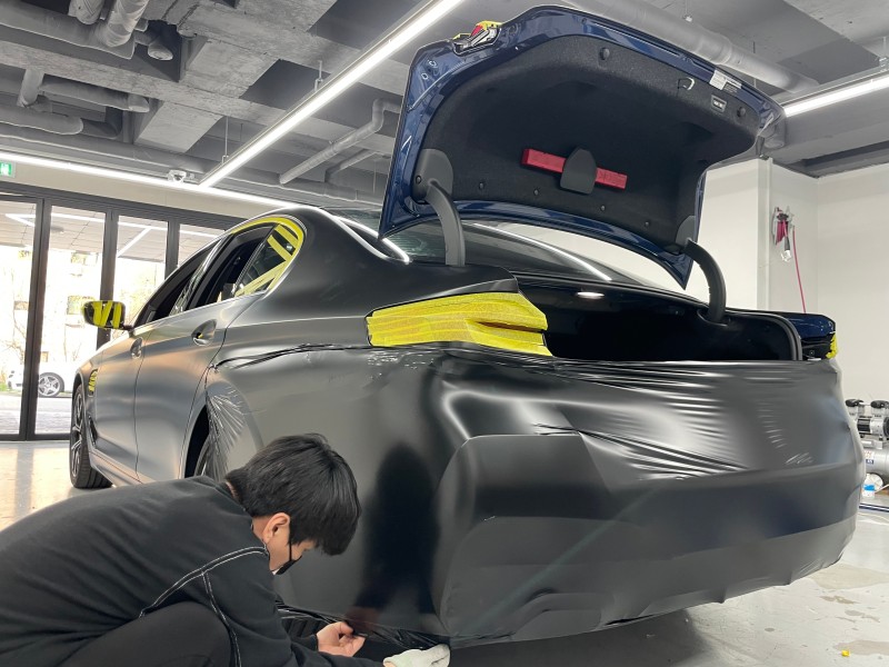 화성 향남읍 / 사틴블랙(에이버리) 전체랩핑 / BMW / 5시리즈