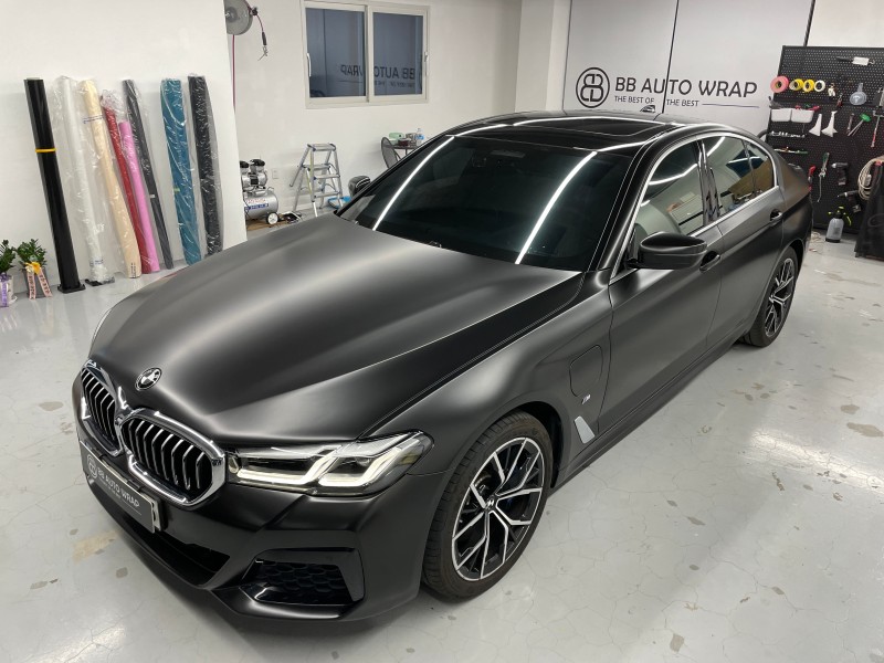 화성 향남읍 / 사틴블랙(에이버리) 전체랩핑 / BMW / 5시리즈