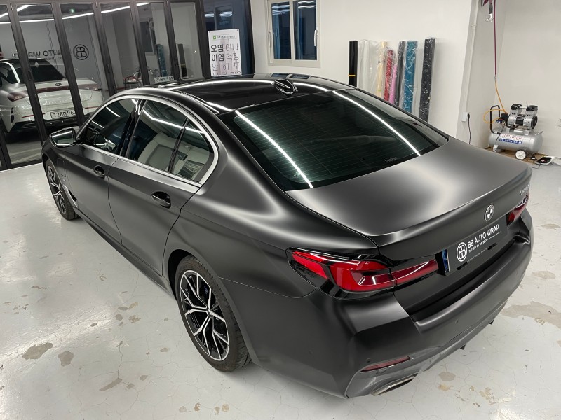 화성 향남읍 / 사틴블랙(에이버리) 전체랩핑 / BMW / 5시리즈
