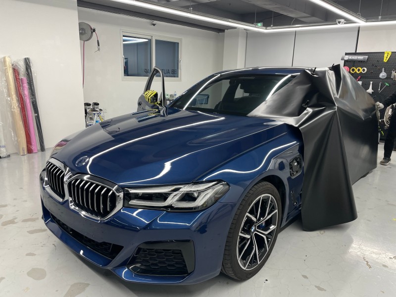 화성 향남읍 / 사틴블랙(에이버리) 전체랩핑 / BMW / 5시리즈