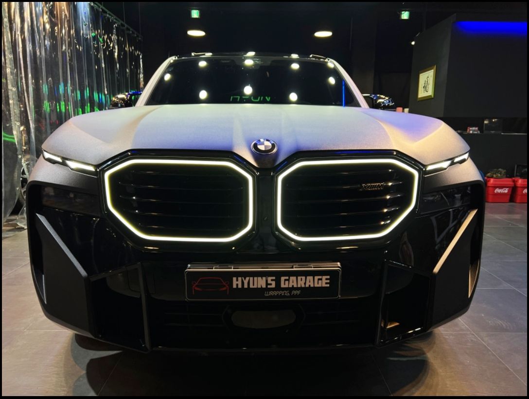 부산시 강서구 / 랩핑 / 비닐프로그 사틴 블랙 전체랩핑 / BMW XM