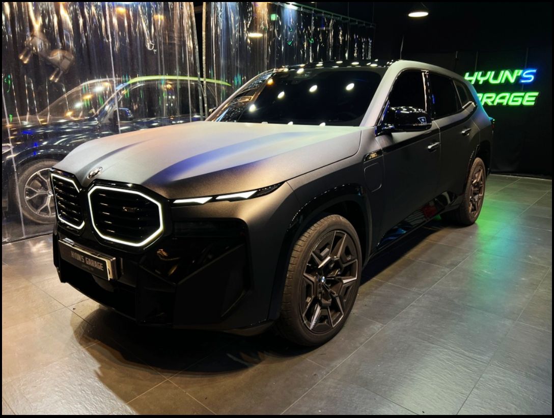 부산시 강서구 / 랩핑 / 비닐프로그 사틴 블랙 전체랩핑 / BMW XM