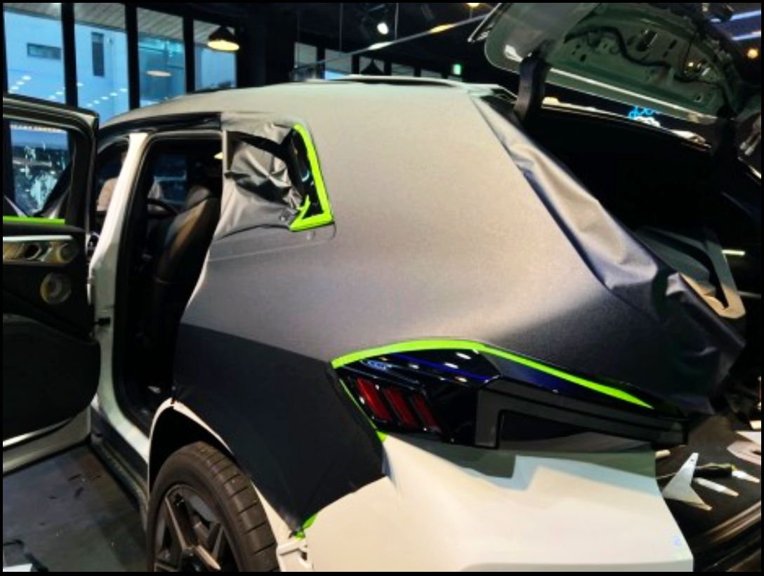 부산시 강서구 / 랩핑 / 비닐프로그 사틴 블랙 전체랩핑 / BMW XM
