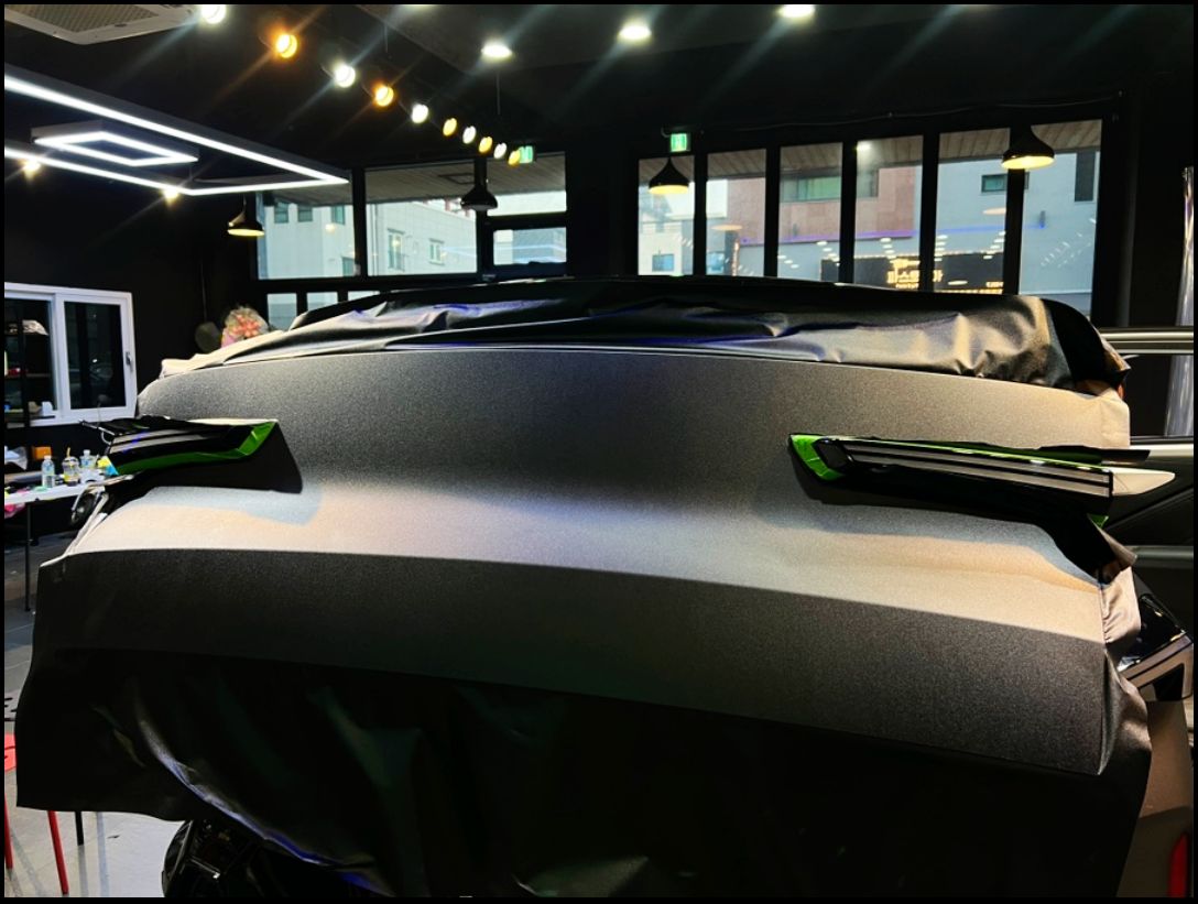 부산시 강서구 / 랩핑 / 비닐프로그 사틴 블랙 전체랩핑 / BMW XM