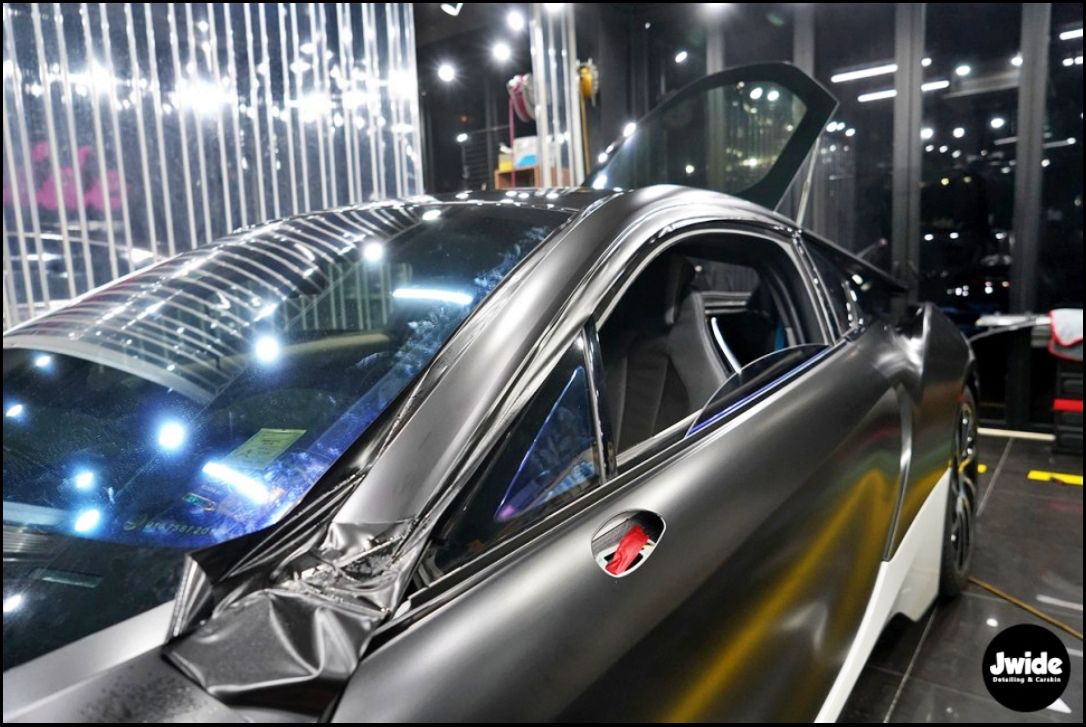 수원 영통구 / 사틴블랙 전체랩핑(에이버리) / BMW / i8
