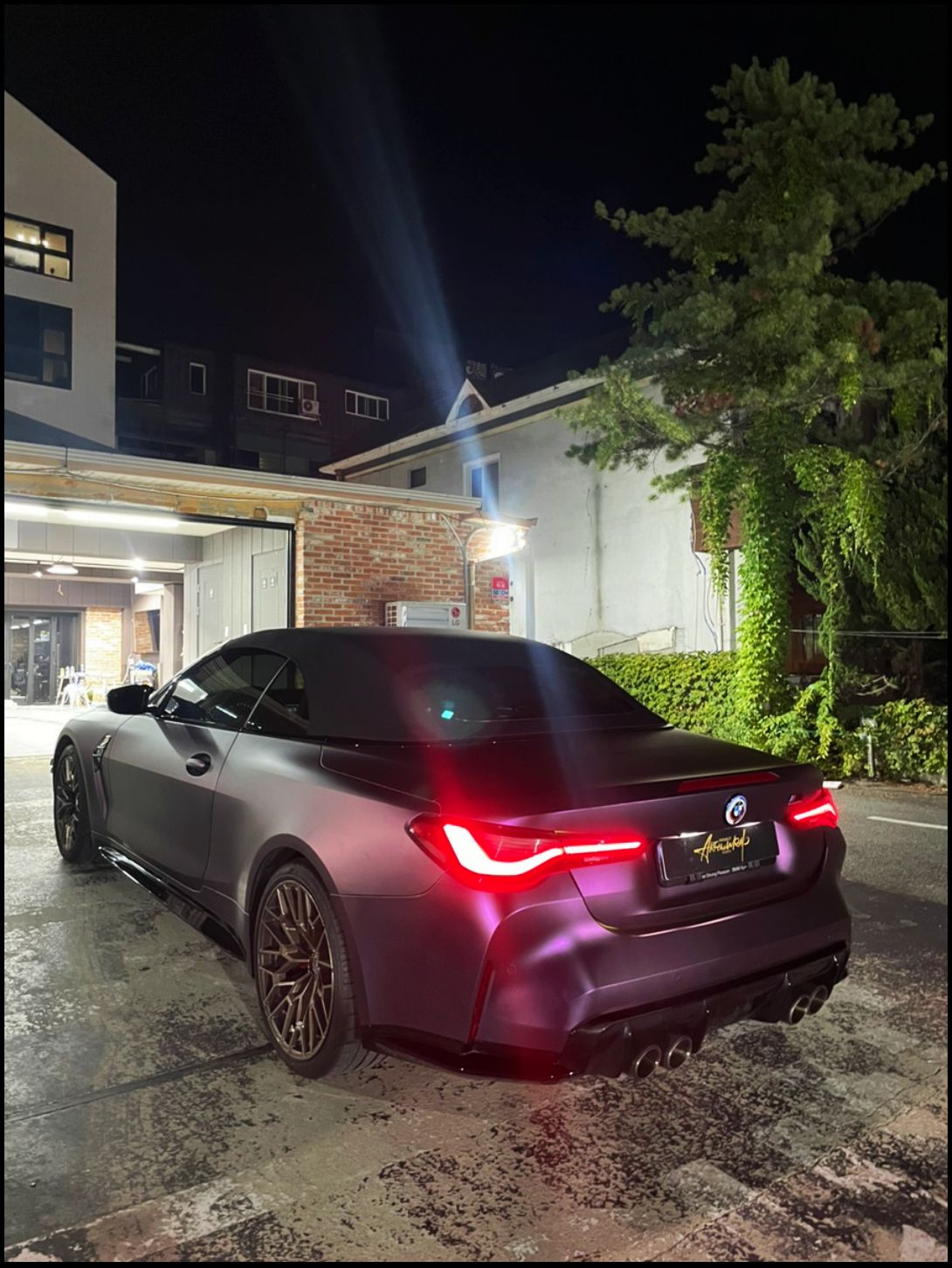 성남 판교 분당구 / 무광블랙퍼플 전체랩핑 / BMW / M4 (G82)