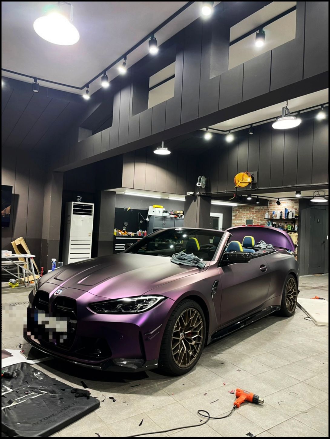 성남 판교 분당구 / 무광블랙퍼플 전체랩핑 / BMW / M4 (G82)