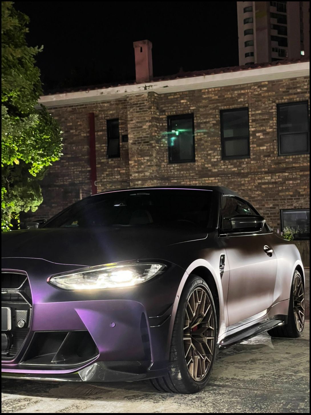 성남 판교 분당구 / 무광블랙퍼플 전체랩핑 / BMW / M4 (G82)