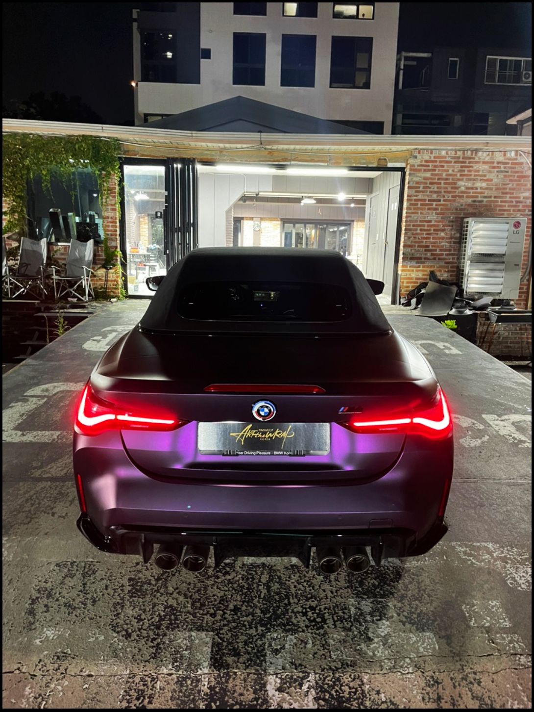 성남 판교 분당구 / 무광블랙퍼플 전체랩핑 / BMW / M4 (G82)