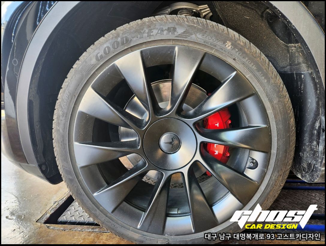 대구시 남구 / 레드 캘리퍼도색 / 테슬라 / 모델Y