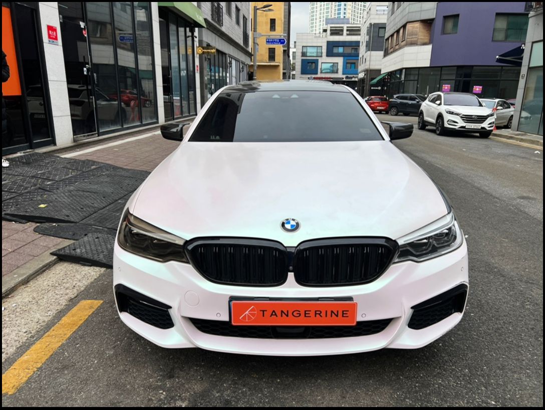 인천시 서구 / 전체랩핑 / 에이버리 사틴 블랙 컬러 / 라이트 스모그 ppf / BMW / 5시리즈 (G30) / 530d