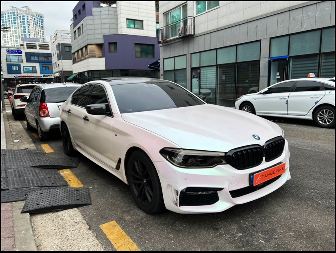 인천시 서구 / 전체랩핑 / 에이버리 사틴 블랙 컬러 / 라이트 스모그 ppf / BMW / 5시리즈 (G30) / 530d