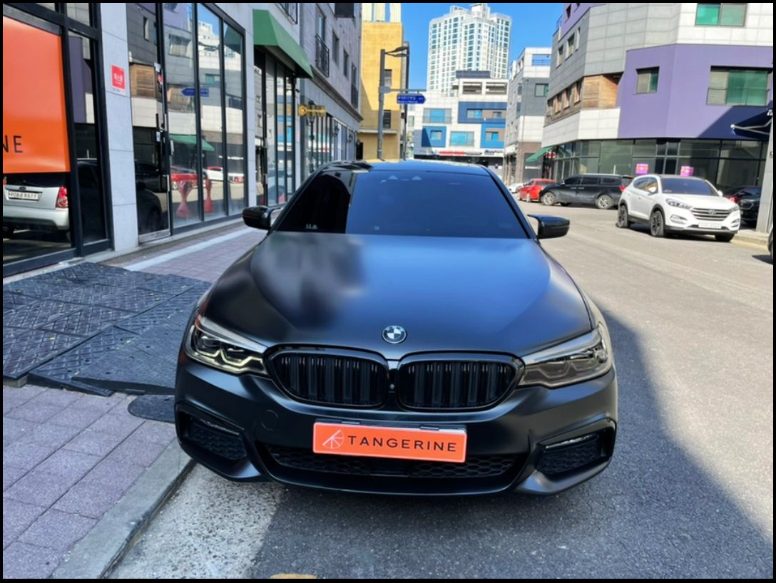 인천시 서구 / 전체랩핑 / 에이버리 사틴 블랙 컬러 / 라이트 스모그 ppf / BMW / 5시리즈 (G30) / 530d