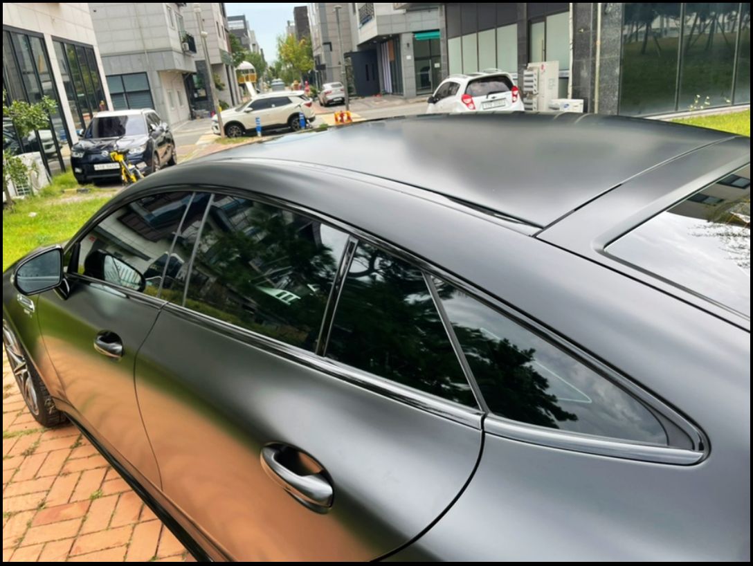 인천시 서구 / 전체랩핑 / 사틴블랙 컬러 / 벤츠 / AMG GT 43 4도