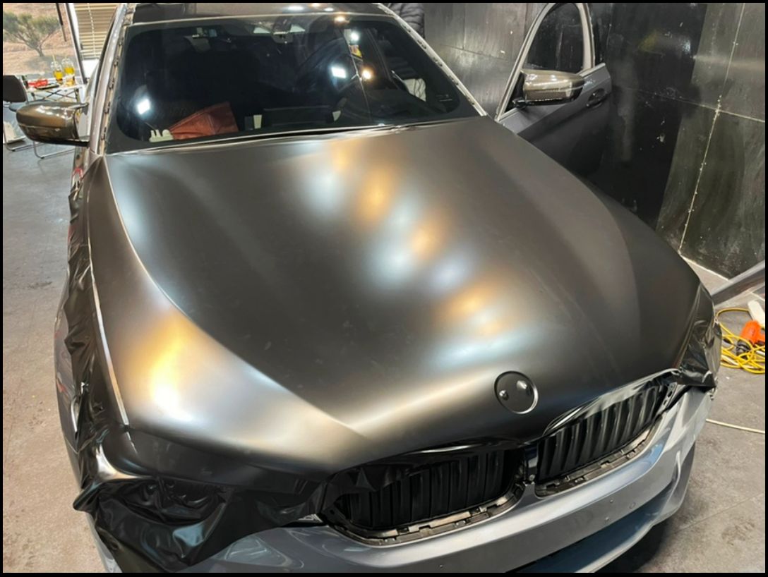 인천시 서구 / 전체랩핑 / 에이버리 사틴 블랙 컬러 / 라이트 스모그 ppf / BMW / 5시리즈 (G30) / 530d
