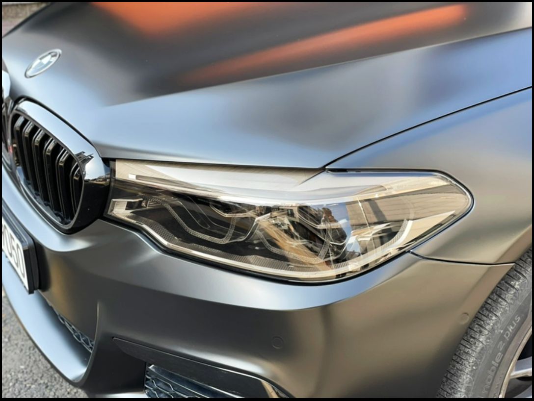인천시 서구 / 전체랩핑 / 에이버리 사틴 블랙 컬러 / 라이트 스모그 ppf / BMW / 5시리즈 (G30) / 530d