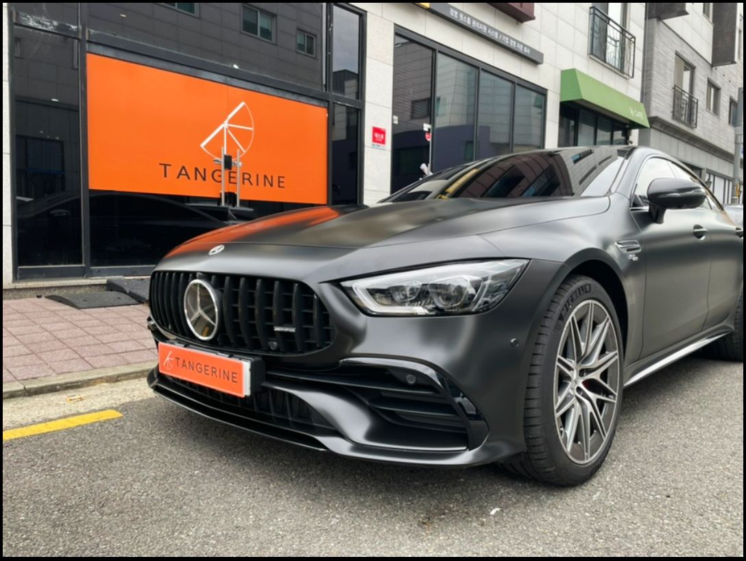 인천시 서구 / 전체랩핑 / 사틴블랙 컬러 / 벤츠 / AMG GT 43 4도