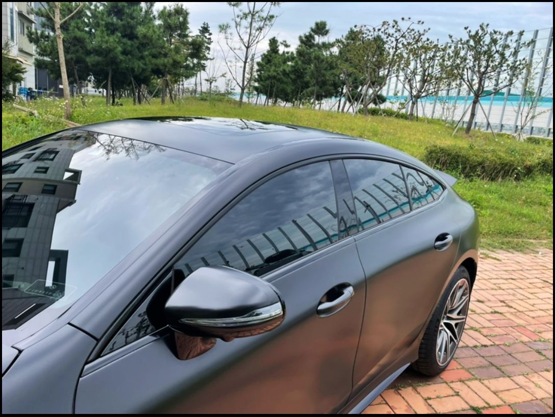 인천시 서구 / 전체랩핑 / 사틴블랙 컬러 / 벤츠 / AMG GT 43 4도