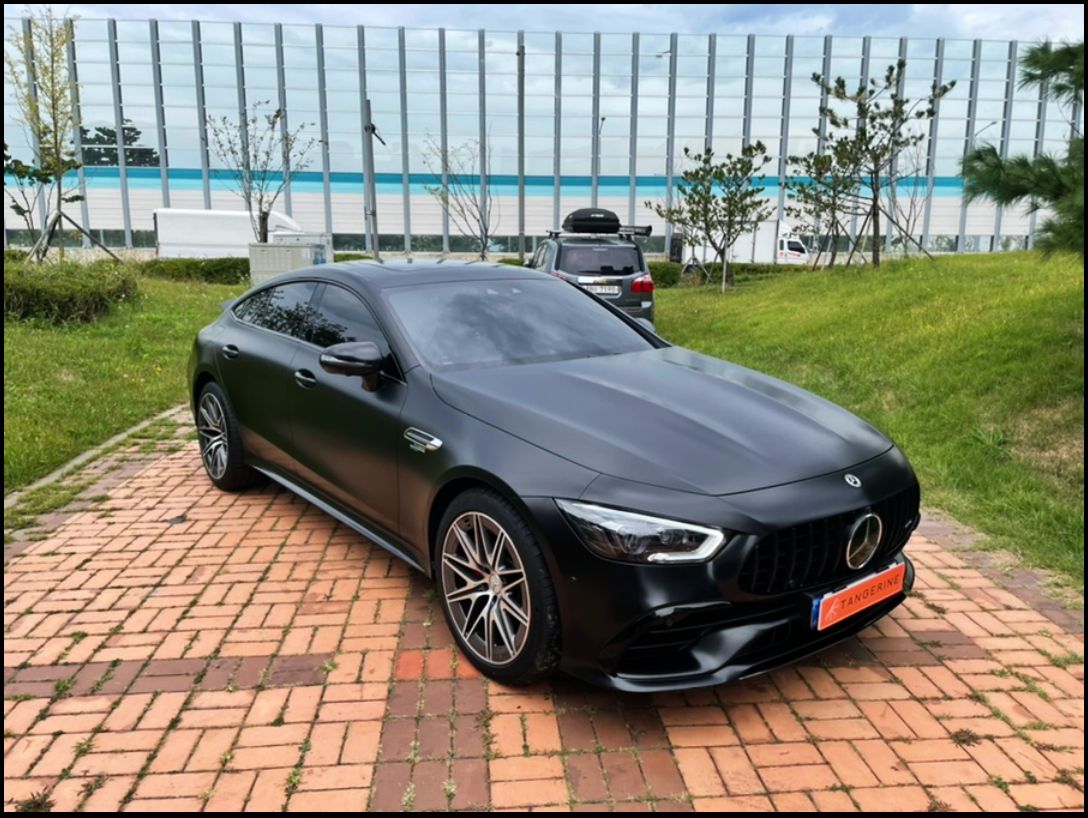 인천시 서구 / 전체랩핑 / 사틴블랙 컬러 / 벤츠 / AMG GT 43 4도