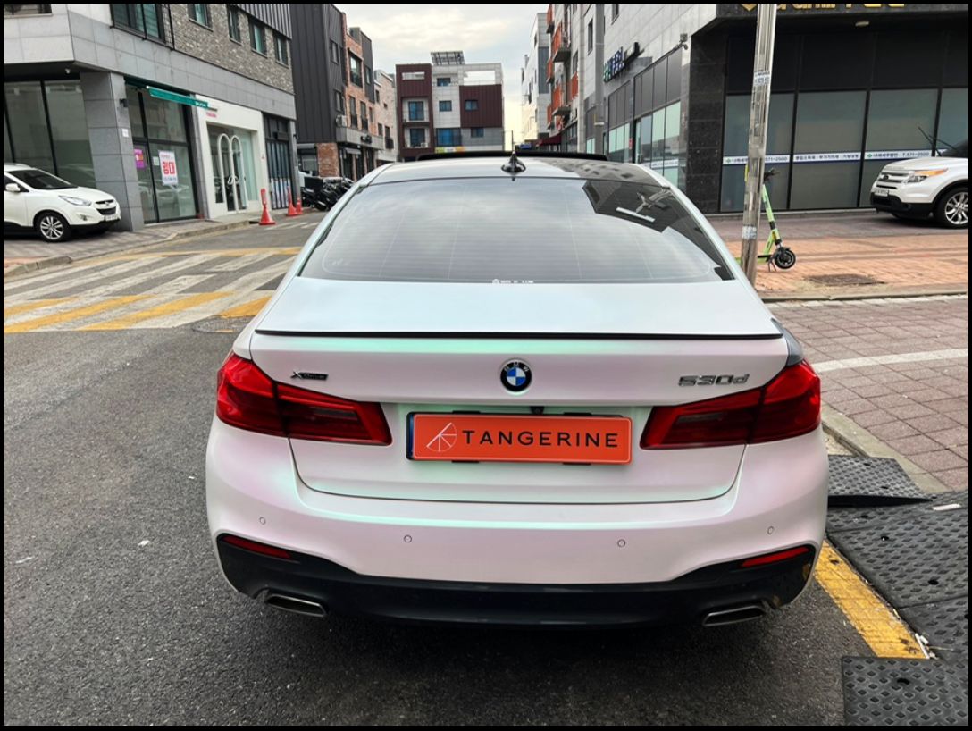 인천시 서구 / 전체랩핑 / 에이버리 사틴 블랙 컬러 / 라이트 스모그 ppf / BMW / 5시리즈 (G30) / 530d