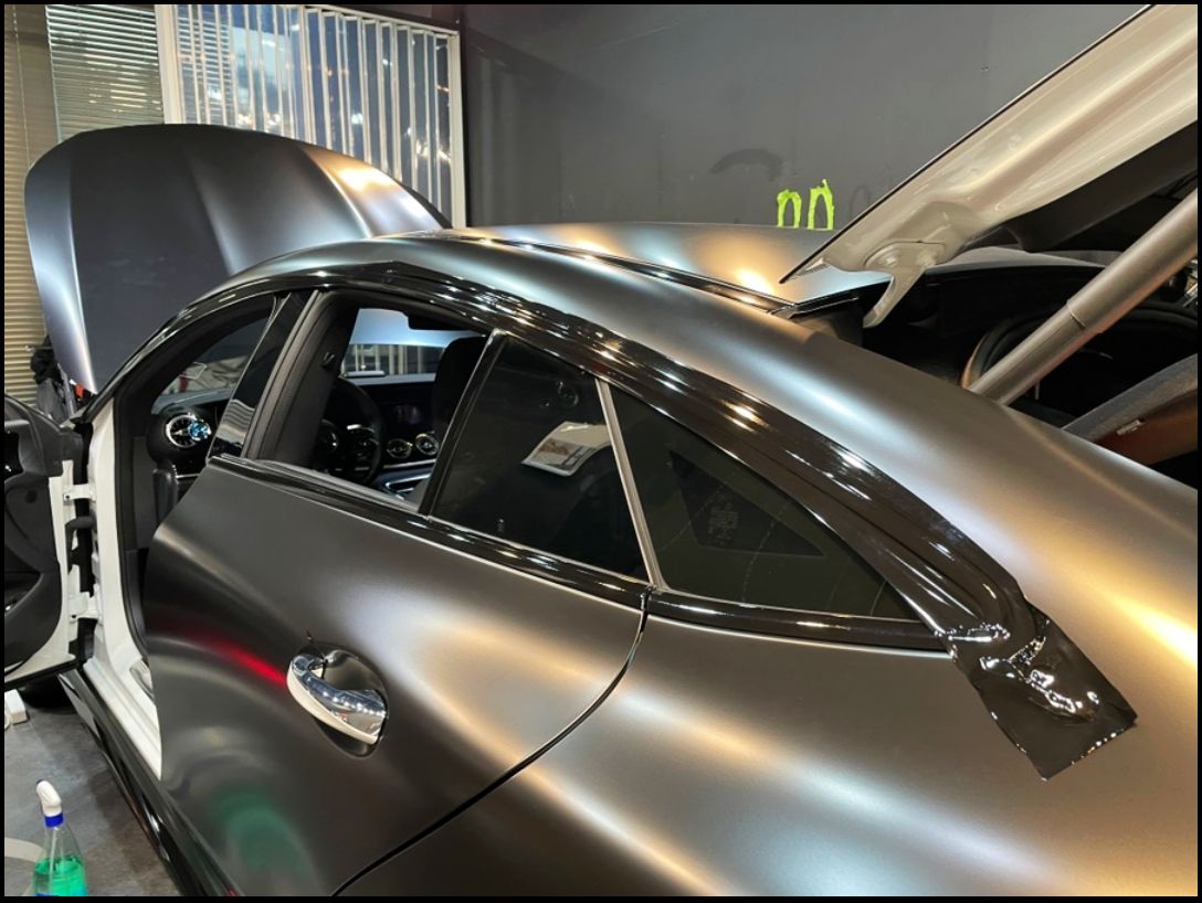 인천시 서구 / 전체랩핑 / 사틴블랙 컬러 / 벤츠 / AMG GT 43 4도